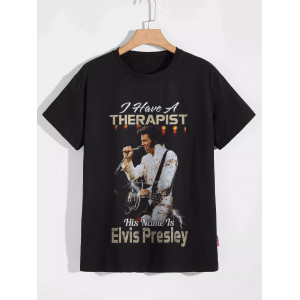 Tricou Am un terapeut pe care îl cheamă Elvis Presley